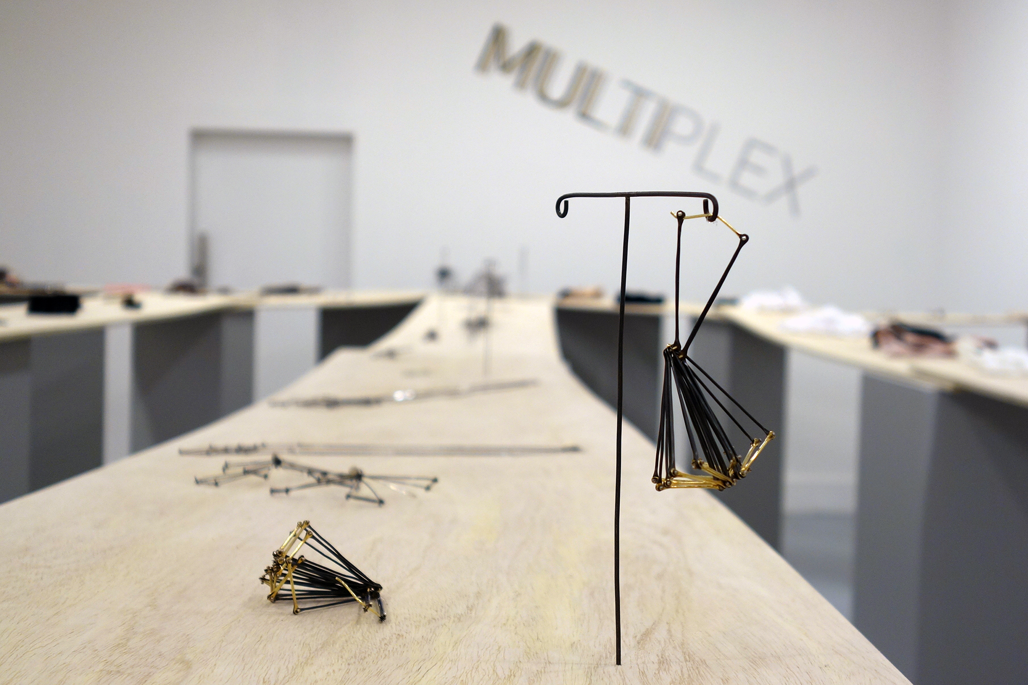 Installation view of Multiplex at Steuben Gallery, with work by Kristine Bolhuis