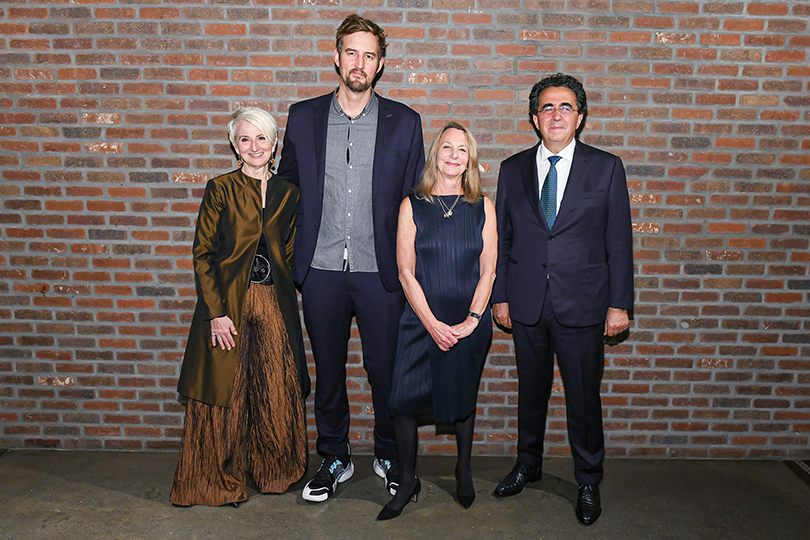 Pratt Institute President Frances Bronet, Miguel McKelvey, Paula Scher, and Santiago Calatrava at Legends 2019