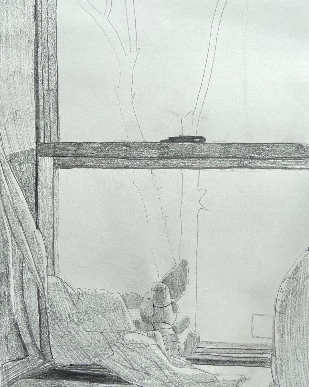 Drawing by Yasmmine Yoon created as part of Pratt Young Scholars (via @PrattInstitute/Instagram)