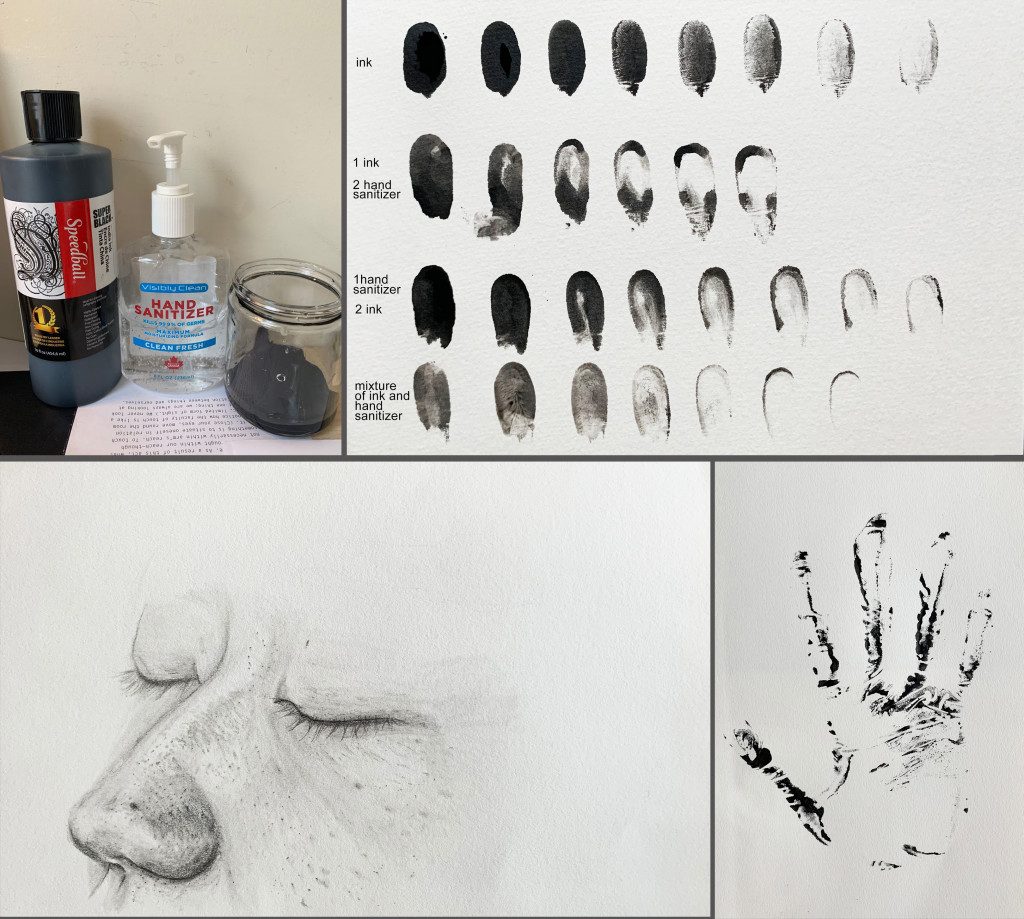 Drawing a self-portrait in 25 parts in the Graduate Drawing class (via Fine Arts)