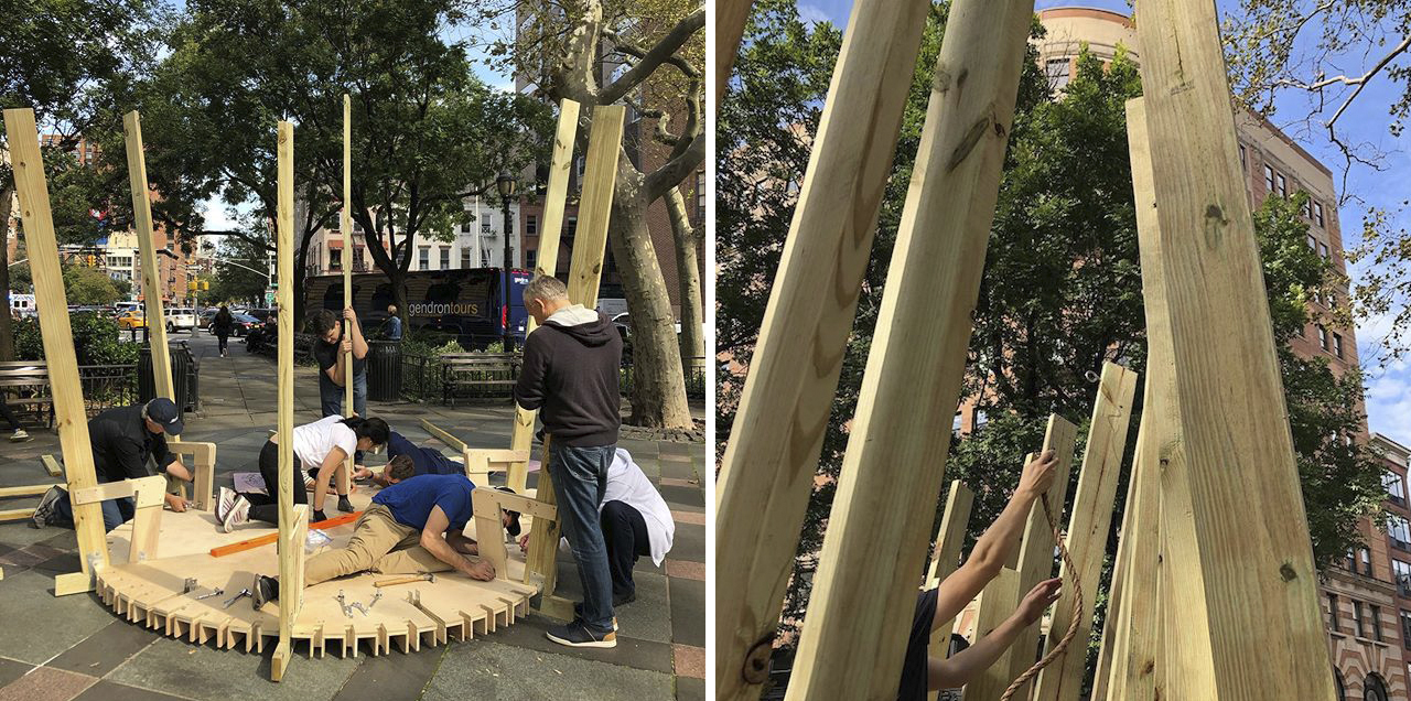 Construction of the sukkah