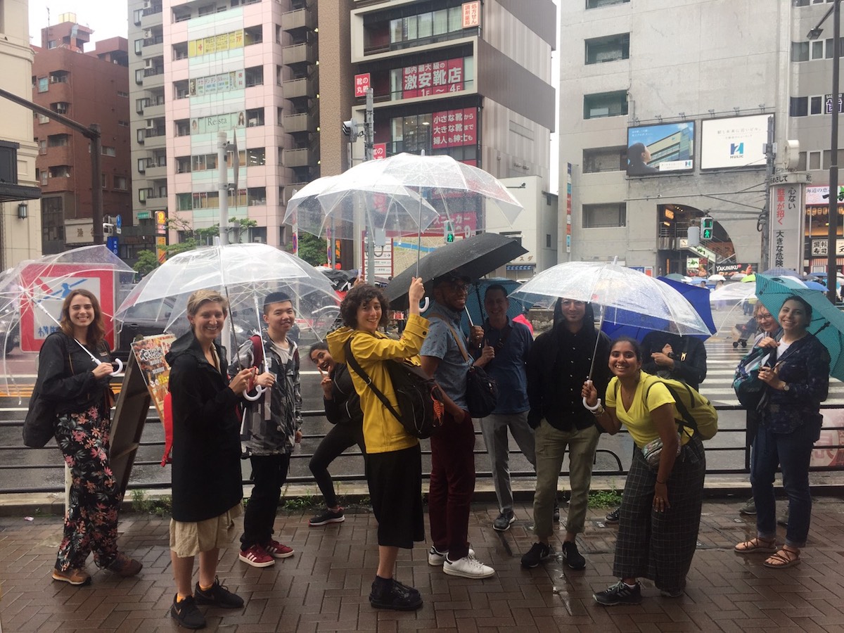 Pratt students in Tokyo