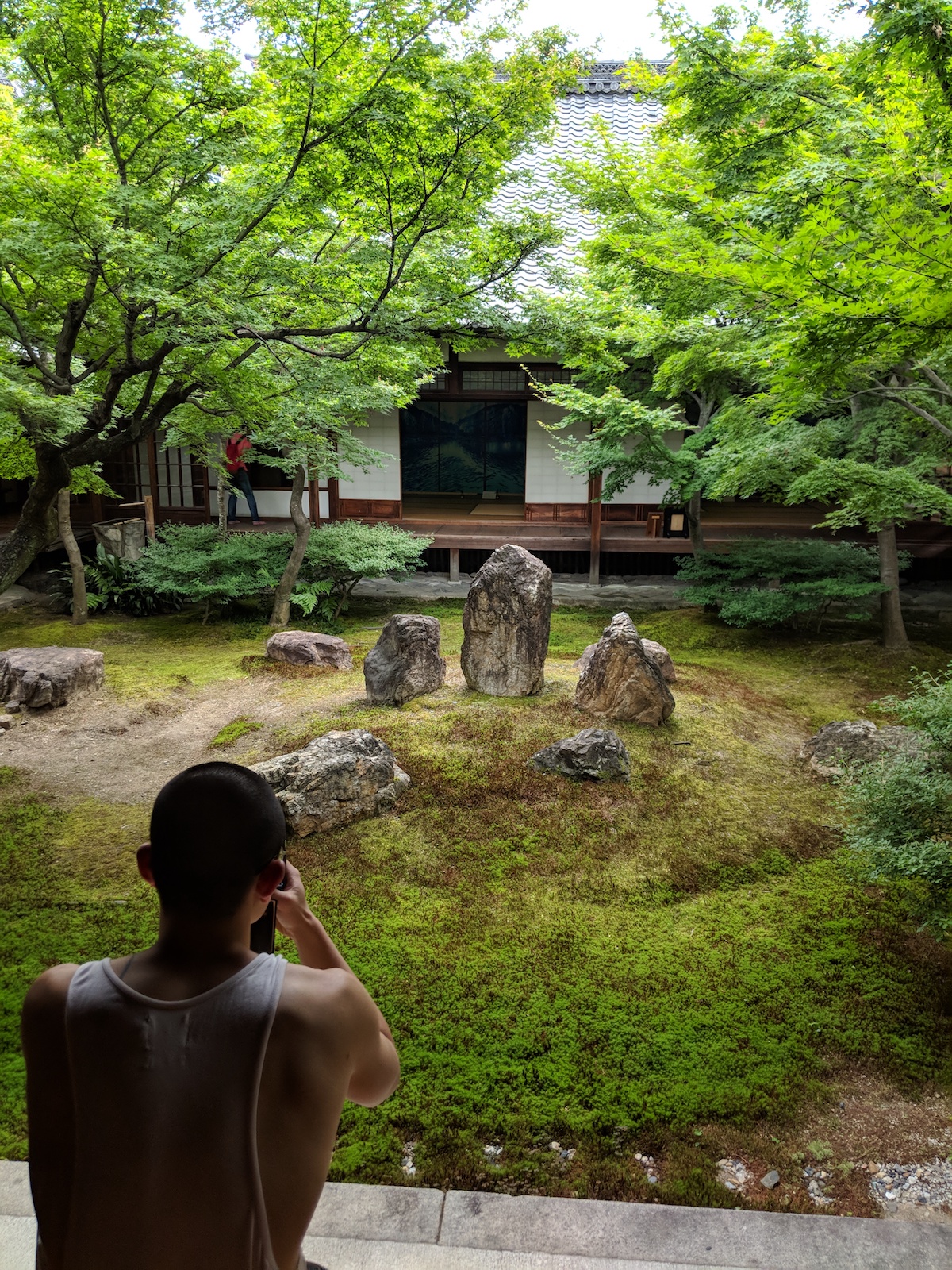 The courtyard at Kennin-ji Temple in Kyoto