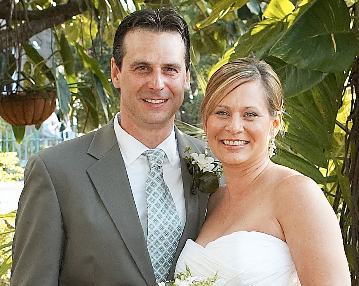 Kathy Wisniski and Derek Verhoorn on their wedding day.